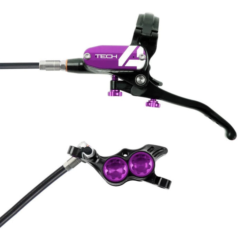 Tech 4 E4 Disc Brake and Lever Set – Front Hydraulic Post Mount Purple