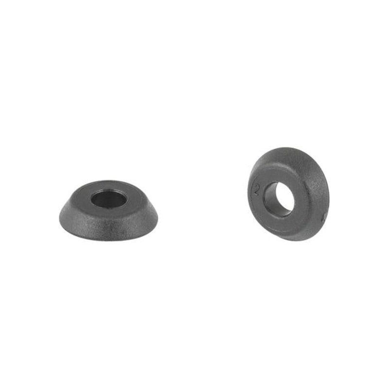 Curved Plastic Fender Washer|Black|3.5mm x 5.2mm