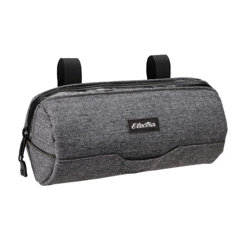 Reflective Charcoal Cylinder Handlebar Bike Bag