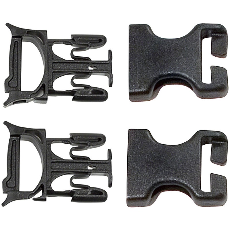 Repair Buckles Fits 25mm Straps. Male Female Buckle Set sold in pairs BLK