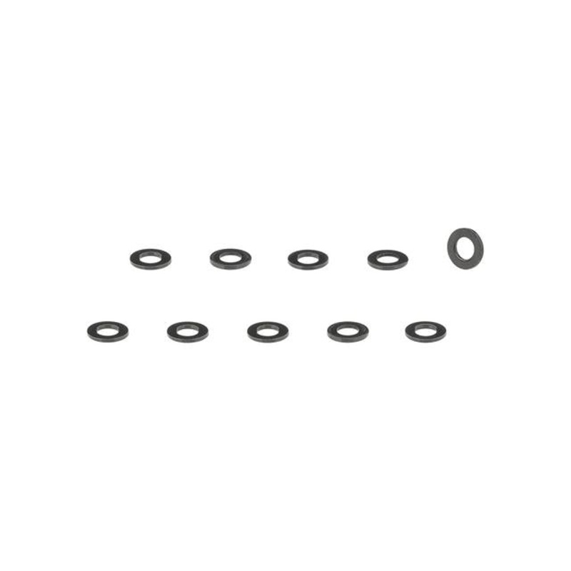 Trek Flat Washers|Black|1.5mm x 6.4mm|1mm x 4.3mm|1mm x 5.3mm