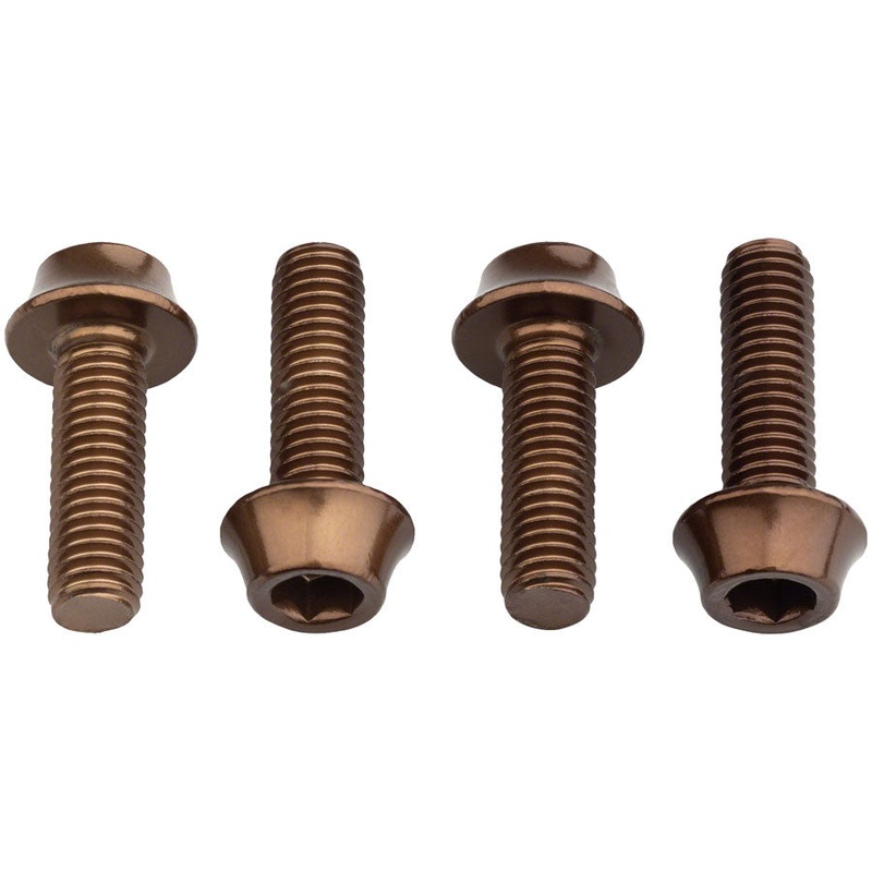 Water Bottle Cage Bolts – Set/4 Aluminum Espresso