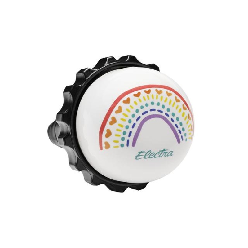 True Colors Twister Bike Bell|White/Red|One size