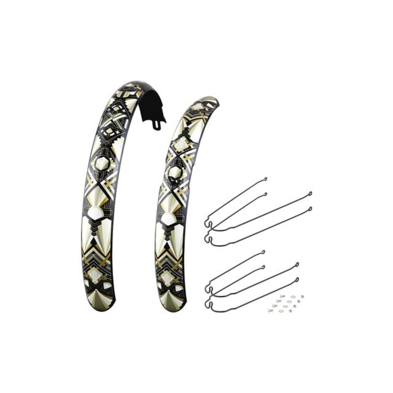 Zelda 3i 26 Fender Set|Pearl White|26″, Front and Rear