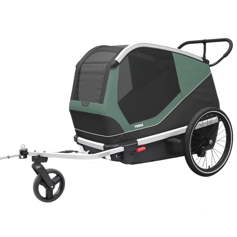 Bexey Dog Bike Trailer- Hazy Green Large