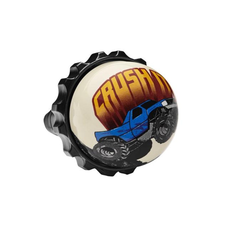 Crush It! Twister Bike Bell|Light Grey/Orange|One size
