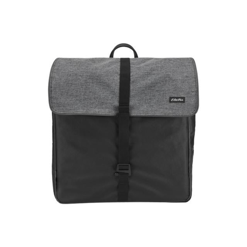 Heather Charcoal Pannier Bag|Black/Grey|21L