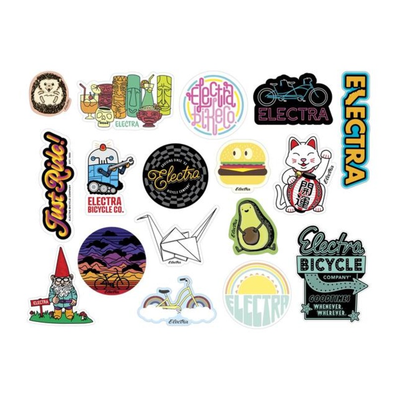 Sticker Pack|Electra White/Black|Electra White|One size