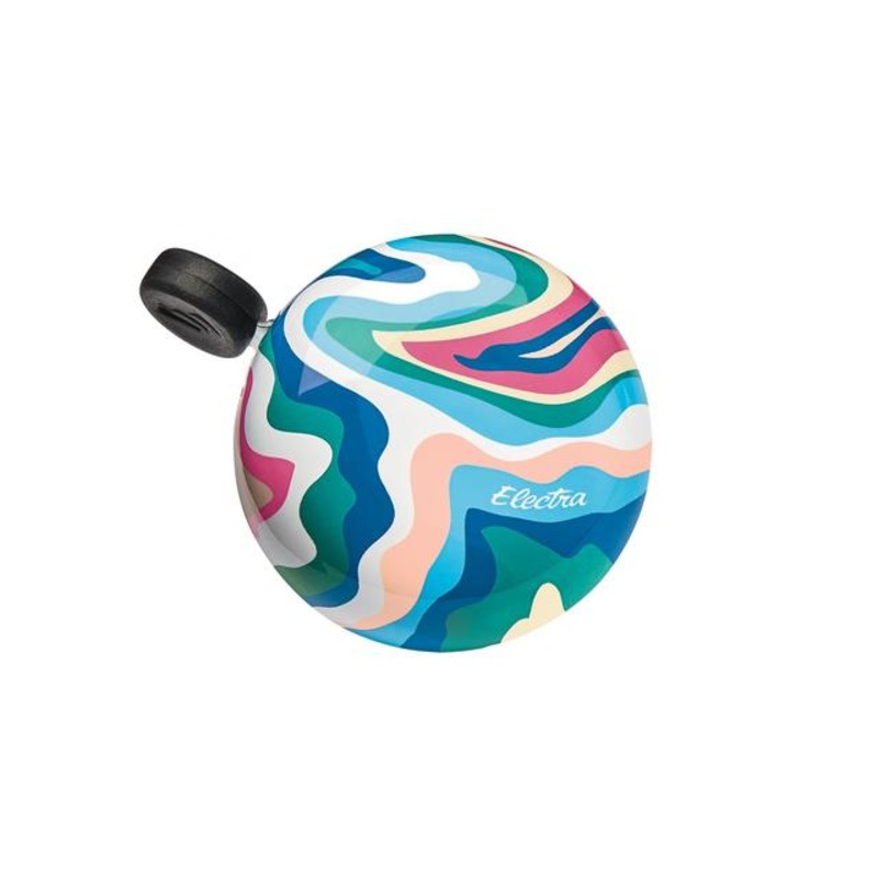 Swirl Domed Ringer Bike Bell|Light Blue/Electra White|One size