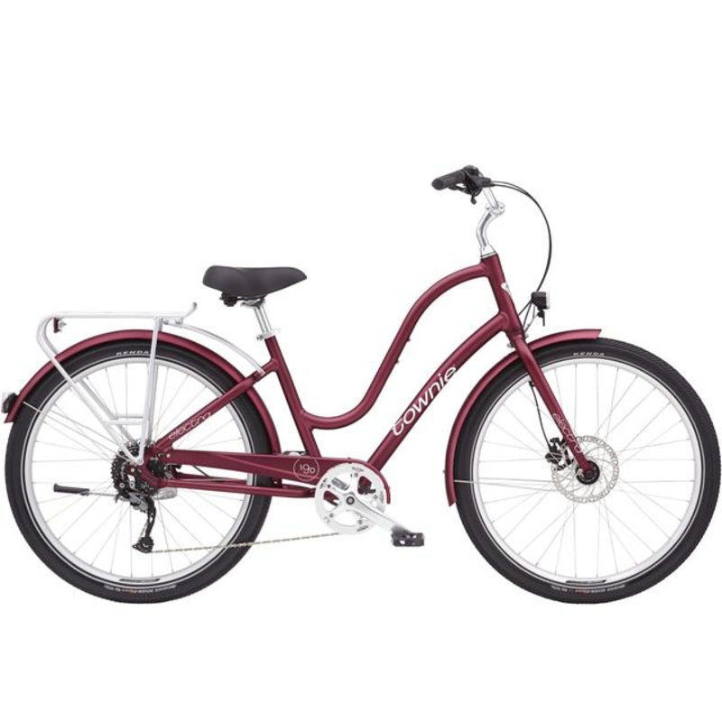 Townie Path 9D EQ Step-Thru|Matte Rosewood|Pearlized White|Aurora Metallic|M