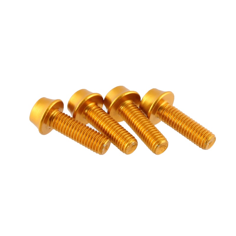 Water Bottle Cage Bolts – Set/4 Aluminum Gold