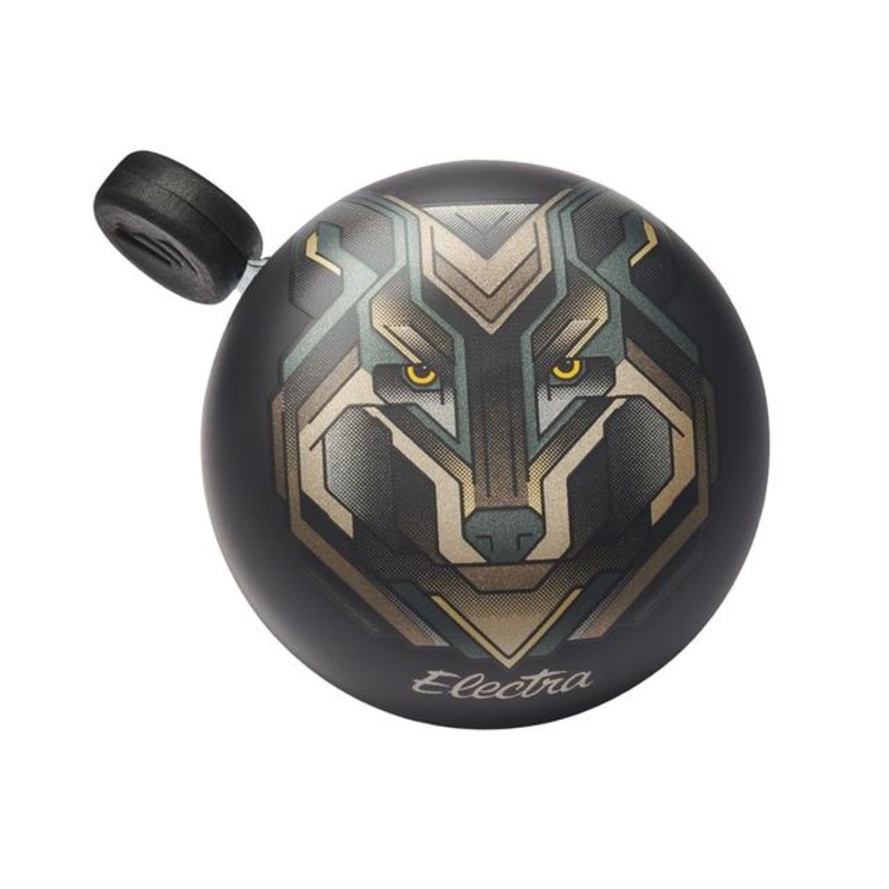 Wolfie Domed Ringer Bike Bell|Black Satin|One size