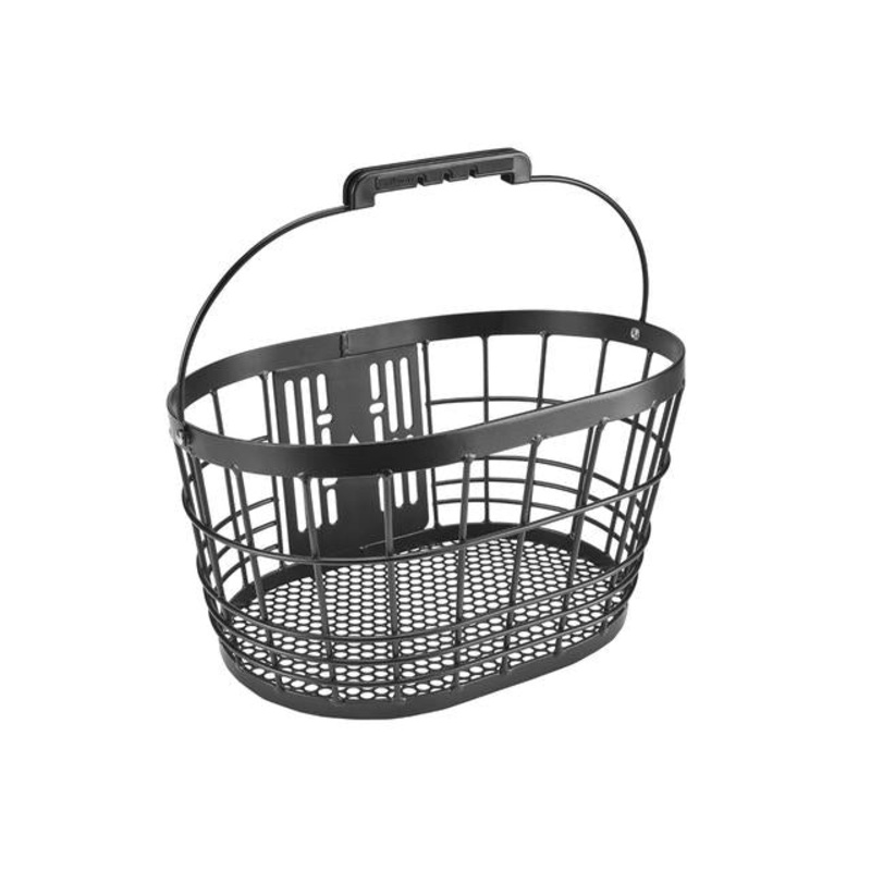 Alloy Wire QR Front Basket|Black|37cm (l) x 26.5cm (w) x 22cm (h)