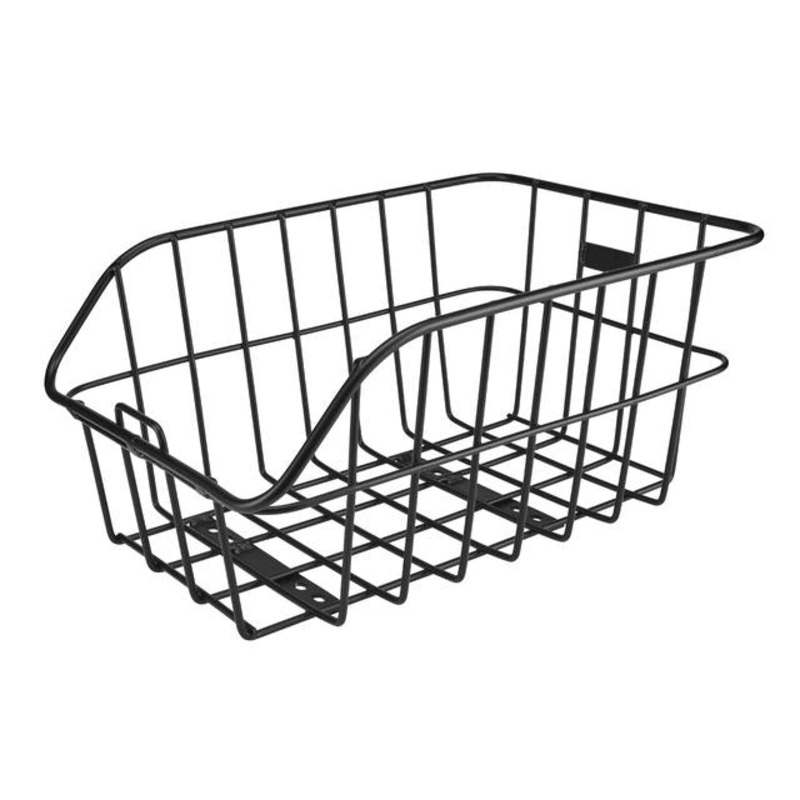 Alloy Wire Rear Basket|Black|39.6cm (l) x 24.8cm (w) x 21.0cm (h)