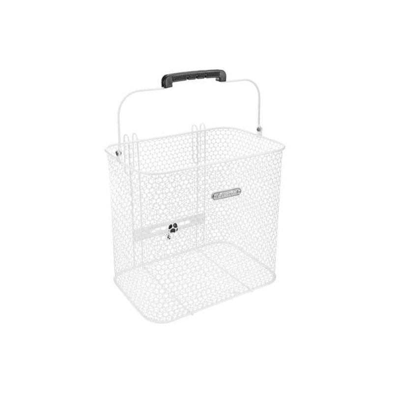 Honeycomb Pannier Rear Basket|White|Black|31.5cm (l) x 22cm (w) x 29cm (h)