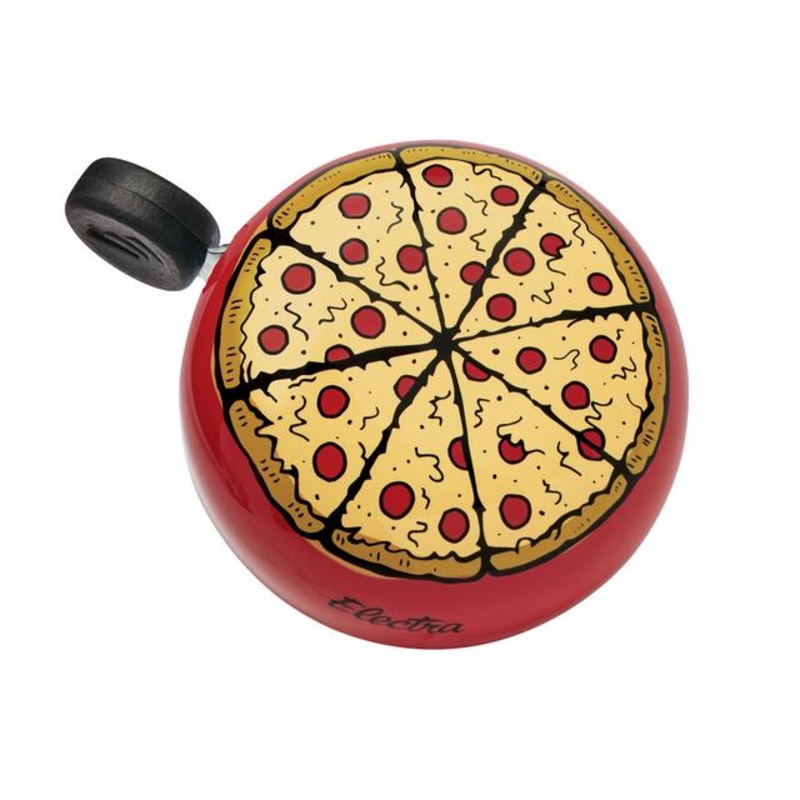 Pizza Domed Ringer Bike Bell|Red|One size