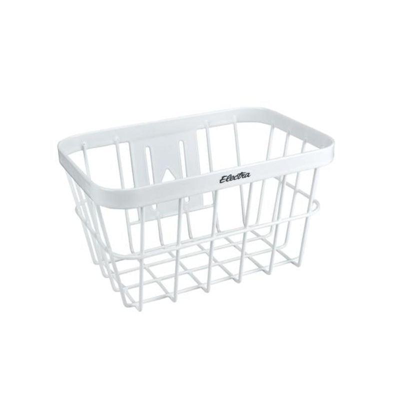 Small Wired Basket|White|Black|27.4cm (l) x 18.4cm (w) x 15.5cm (h)
