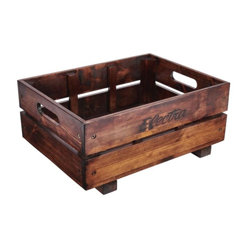 Wooden MIK Rear Bike Crate|Brown|40cm (l) x 30cm (w) x 15cm (h)