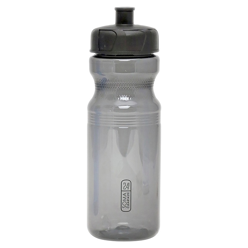Clear Taste Water Bottle Smoke/Black 24oz