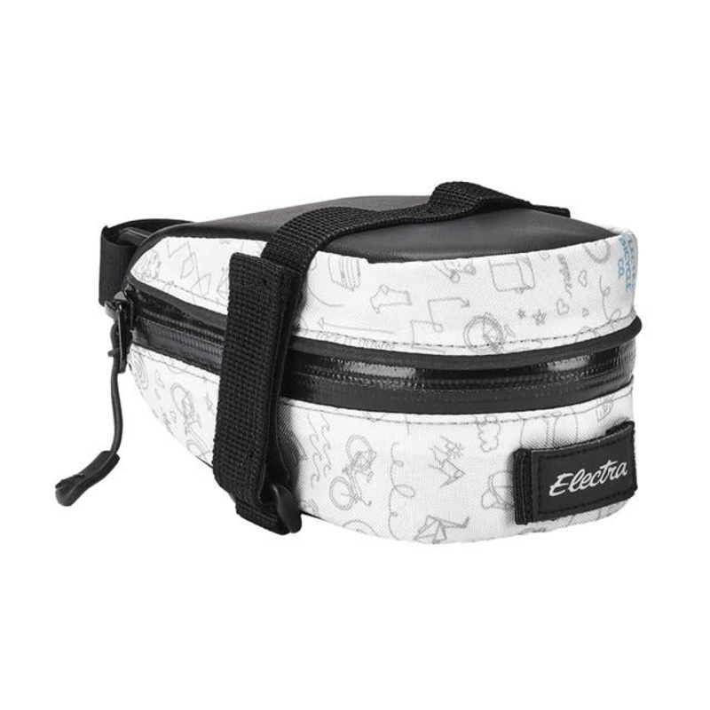 Doodle Saddle Bag|White/Light Grey|54.5 cu in (0.9L)