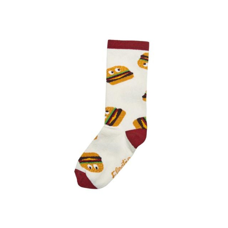 Burger Socks|Cream/Red|M/L|S/M