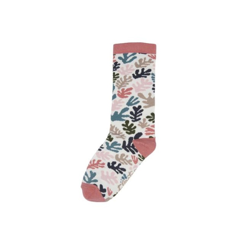 Coral Reef Socks|Cream/Light Pink|M/L|S/M