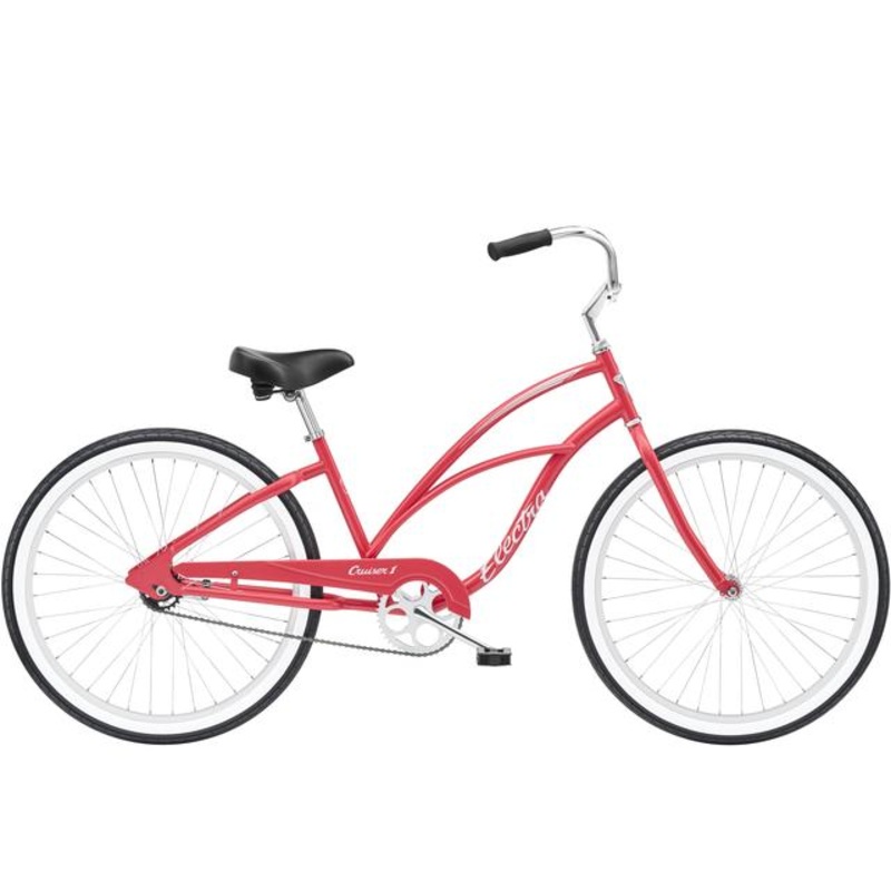 Cruiser 1 Step-Thru|Hibiscus|Soft Pink|Mango|Green Metallic|Seal Grey|Beach Bronze|Black|24″ wheel|26″ wheel