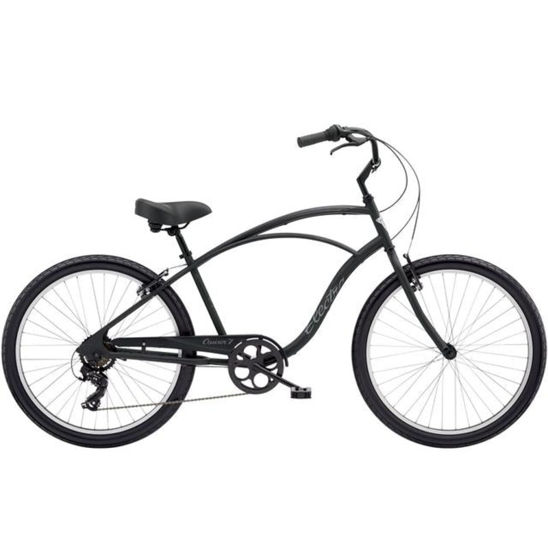 Cruiser 7D Step-Over|Matte Black|Matte Bark|26″ wheel|26 TALL