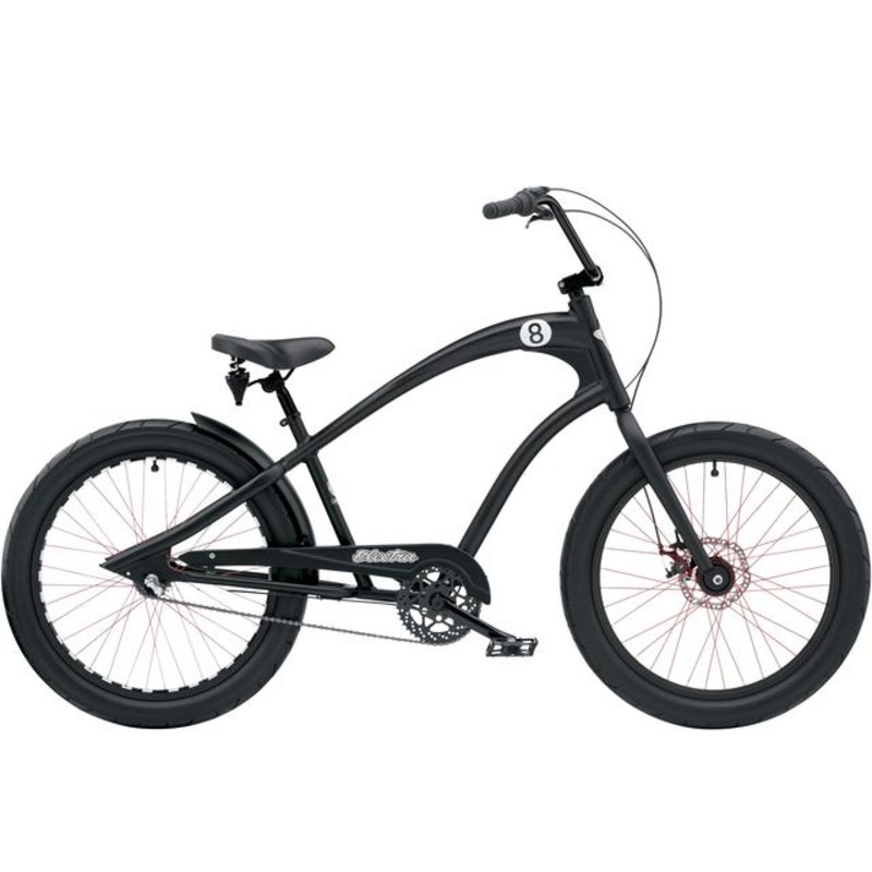 Straight 8 8i|Black Satin|24″ wheel