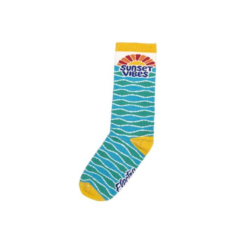 Sunset Vibes Socks|Azure/Mint|M/L