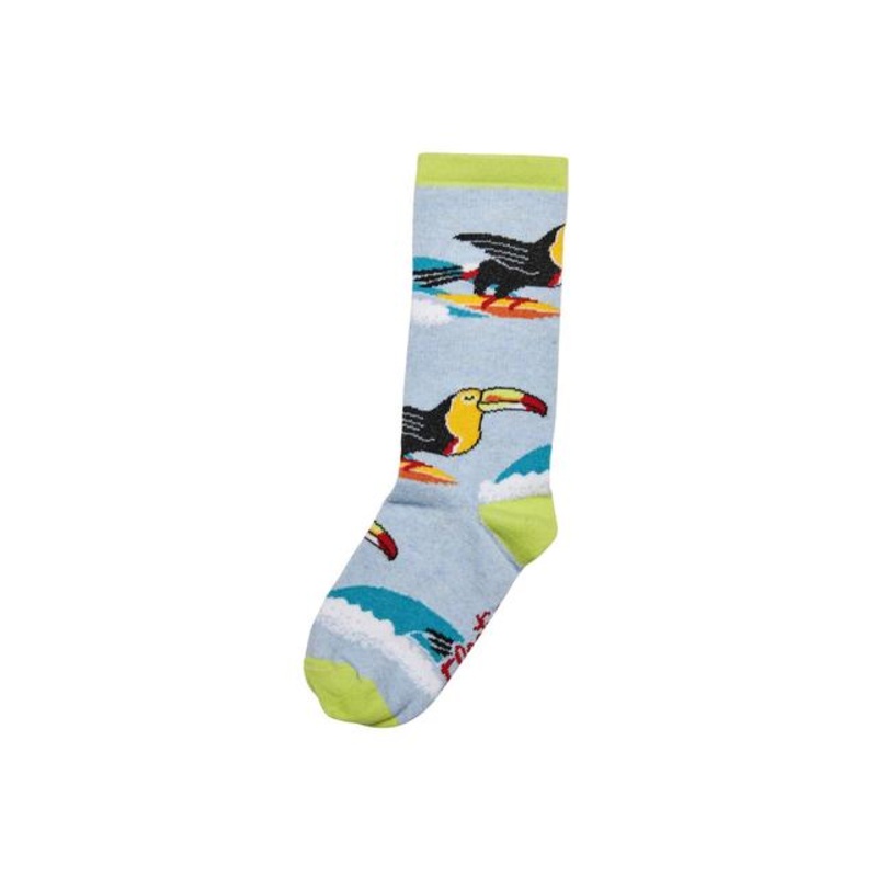 Surfbird Socks|Bahama Blue/Lime|M/L|S/M
