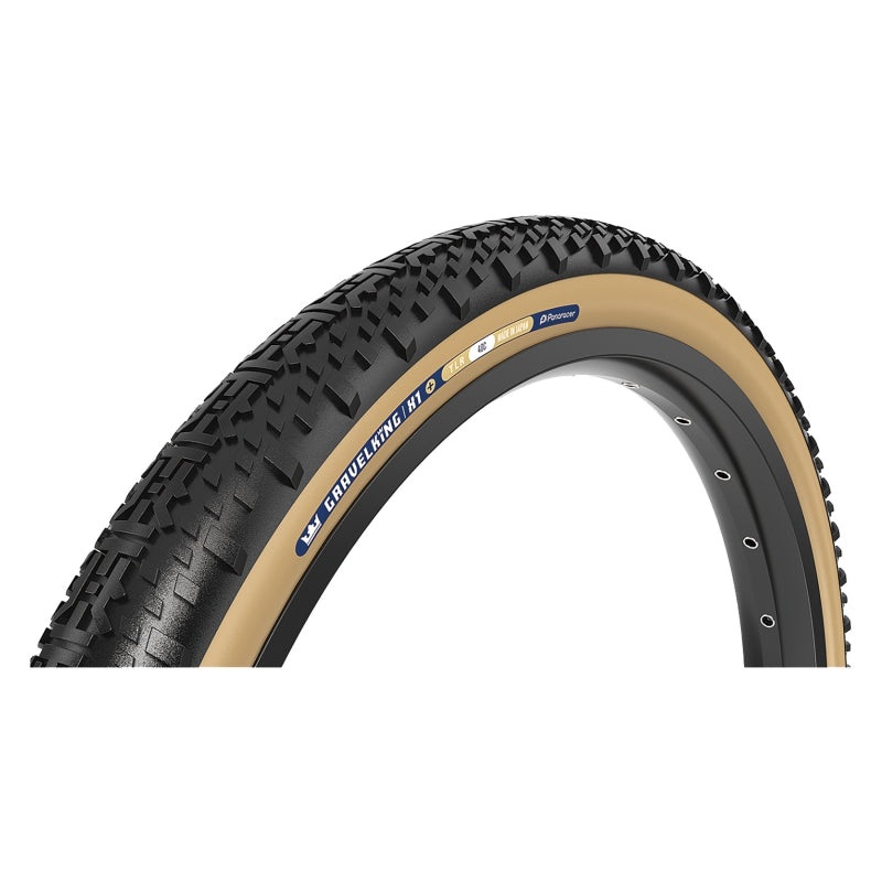 Panaracer GravelKing X1 Plus Tire – 700 x 50 Tubeless Folding Black/Brown