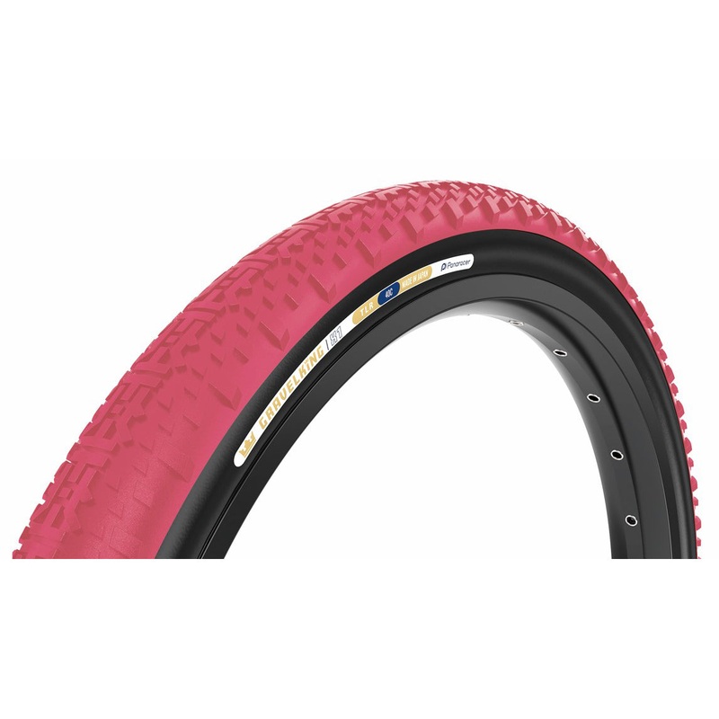 Panaracer GravelKing X1 Tire – 700 x 45 Tubeless Folding Cranberry/Black