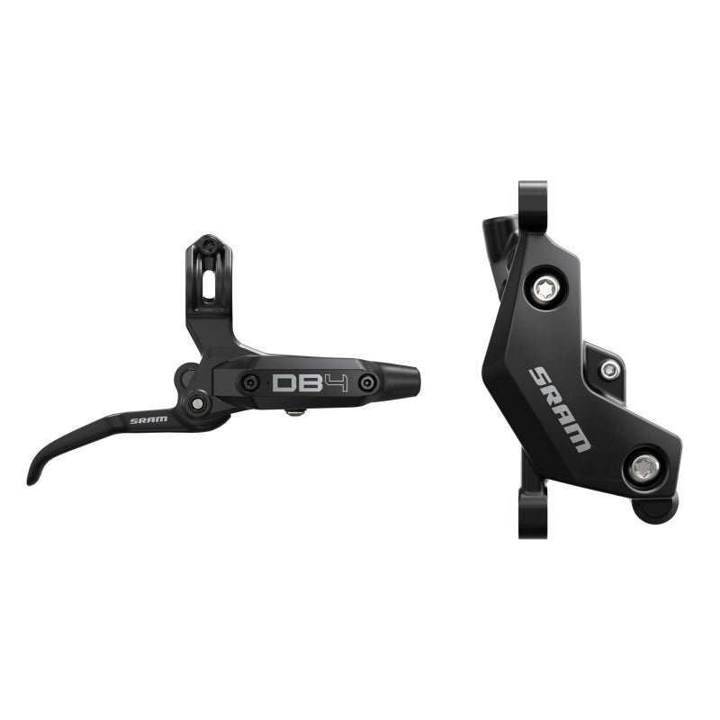 SRAM DB4 Disc Brake Lever – Left Front Rear 2000mm Hose Post Mount 4-Piston Aluminum Lever Diffusion BLK A1