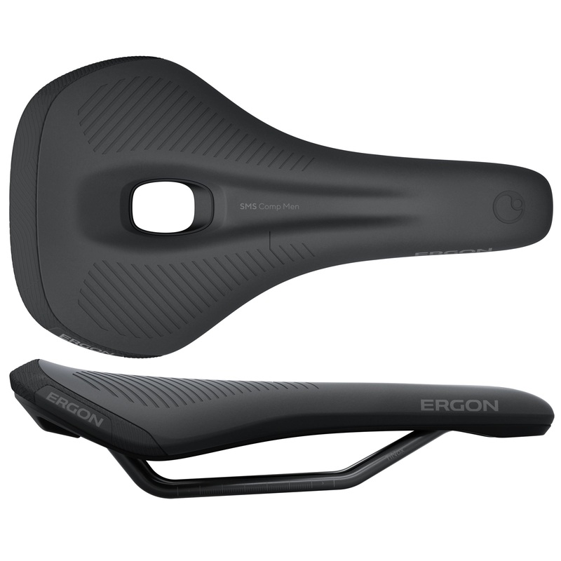 Ergon SMS Comp Saddle – TiNox SL Black Mens Medium/Large