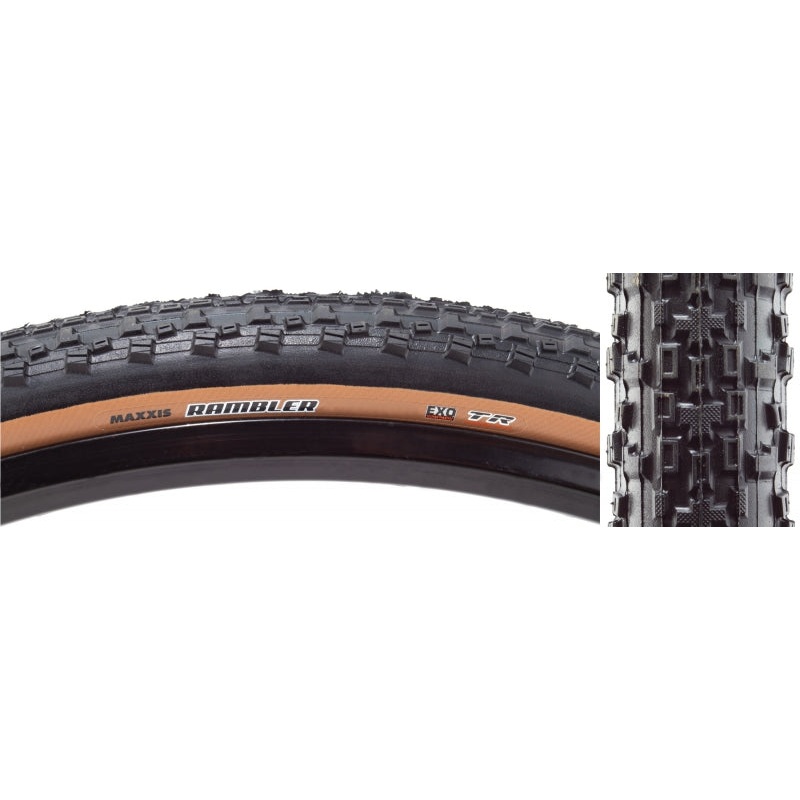 Rambler Tire, Black/Tan Dual EXO – 700 x 45c