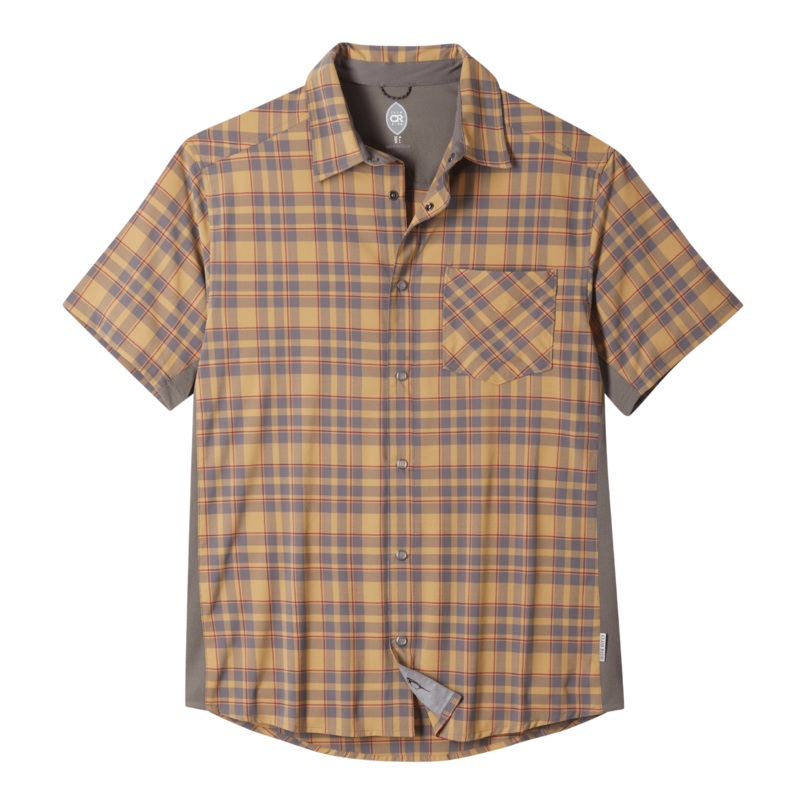 Men’s Detour Shirt|Khaki Cayenne Plaid|Wood Rose|Midnight Blue|S|M|L|XL|2XL