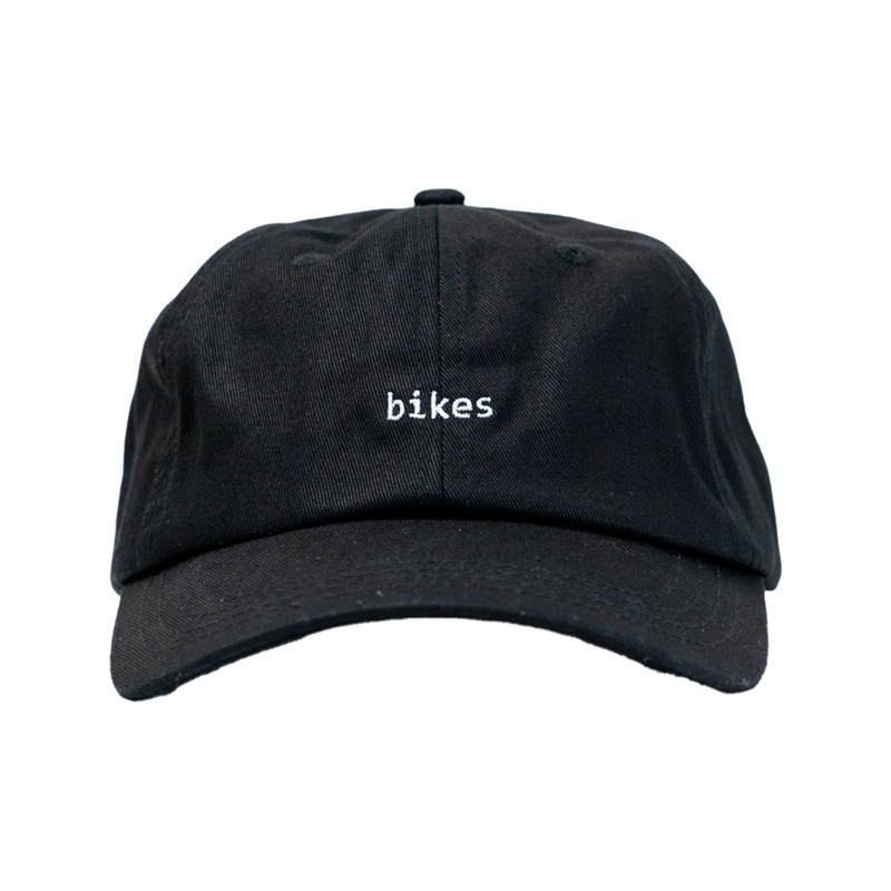 Unstructured Dad Hat –  Black Bikes