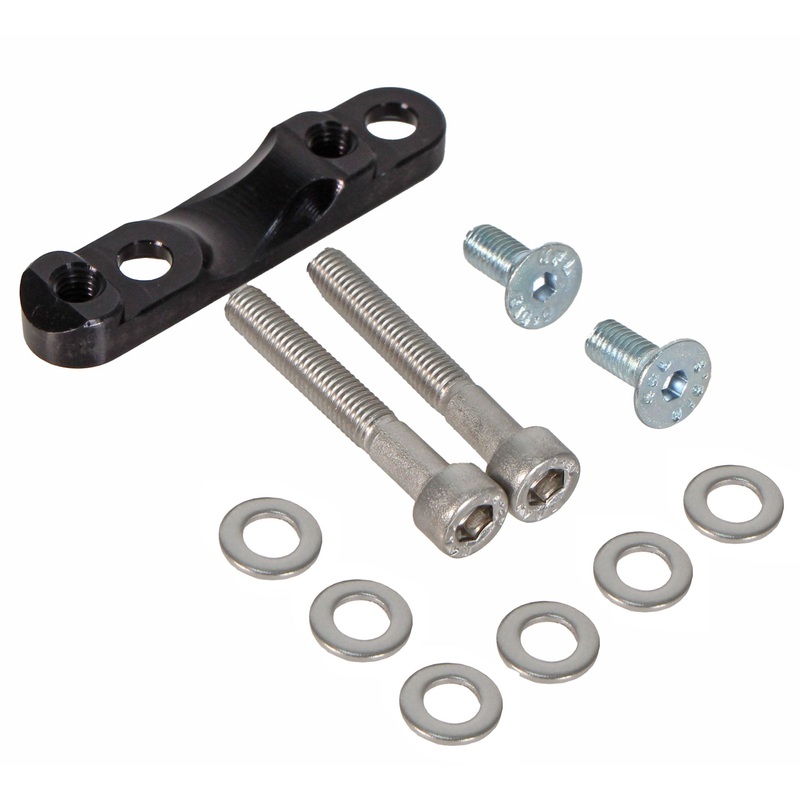 Flat Mount Caliper Adapter Rear-160 (Y) Black