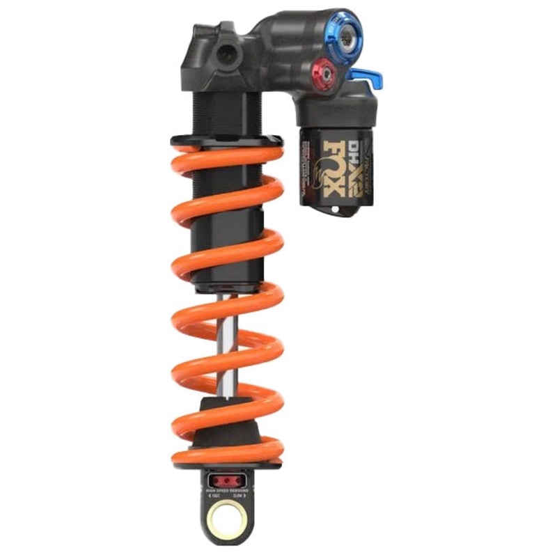 FOX DHX2 Factory Rear Shock – Trunnion Metric 185 x 55 mm 2-Position Lever Hard Chromoly Damper Shaft