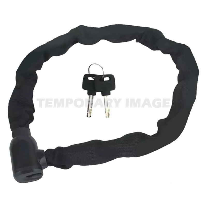 Sunlite E-Bike Key Chain Lock 8mm 4`/130cm Key Blk