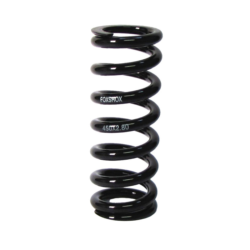 FOX Steel Rear Shock Coil Spring – 650 lb. x 3.19 Spring Travel 6.815 TLG Total Spring Length BLK