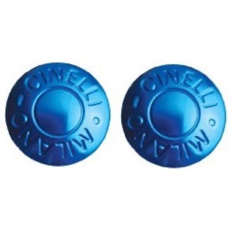 Bar End Plugs  Milano Blue Ano Pair