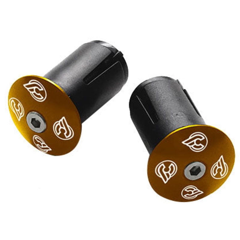 Expander Alloy End Plugs Ano Gold Pair