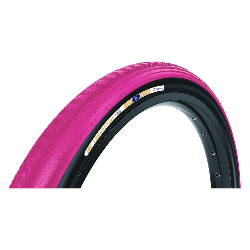 Panaracer GravelKing SS Tire – 700 x 40 Tubeless Folding Cranberry/Black
