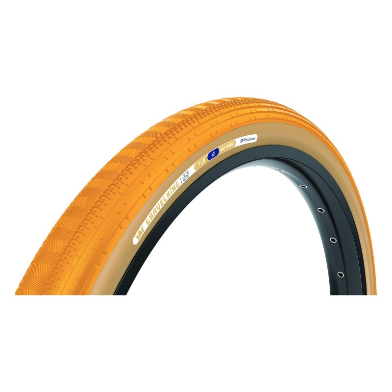 Panaracer GravelKing SS Tire – 700 x 45 Tubeless Folding Honey Butter/Brown