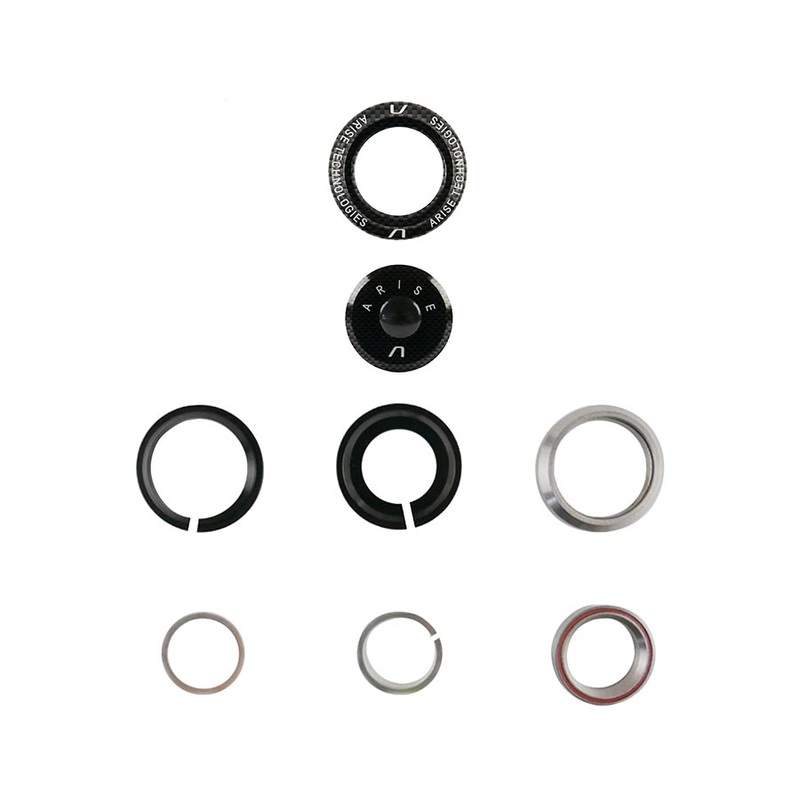 ARISE Crystal 15 1-1/8”-1.5” Headset Integrated Complete Black