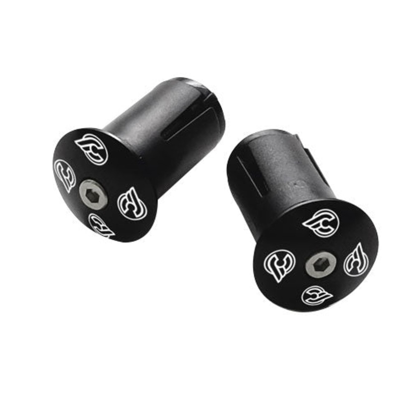 Expander Alloy End Plugs Ano Black Pair