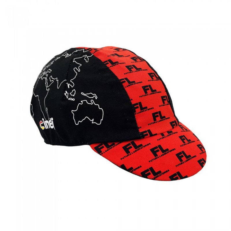 Cycling Cap Futura Domestiq Black/Red