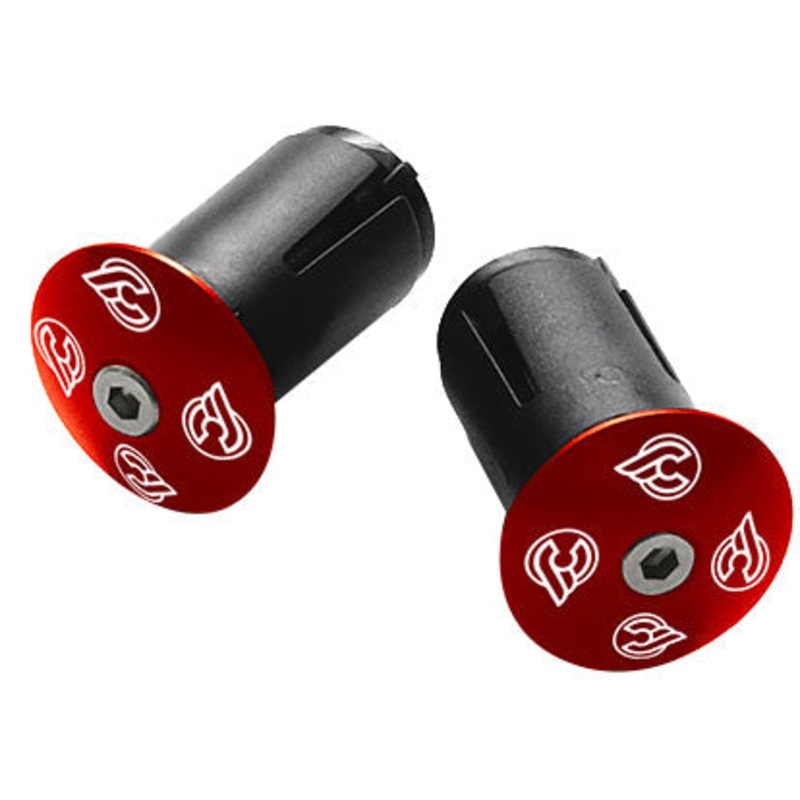 Expander Alloy End Plugs Ano Red Pair